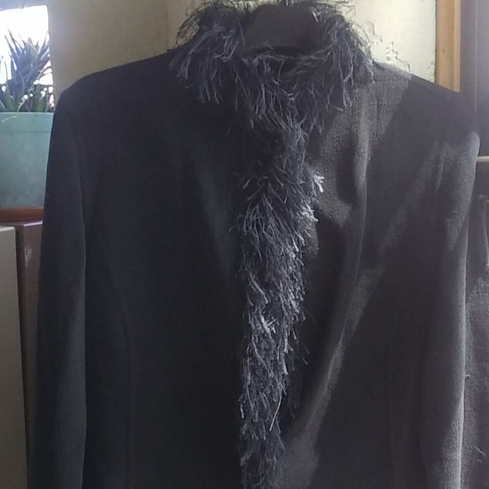COPY - Linda Allard Ellen Tracy Fringe Blazer